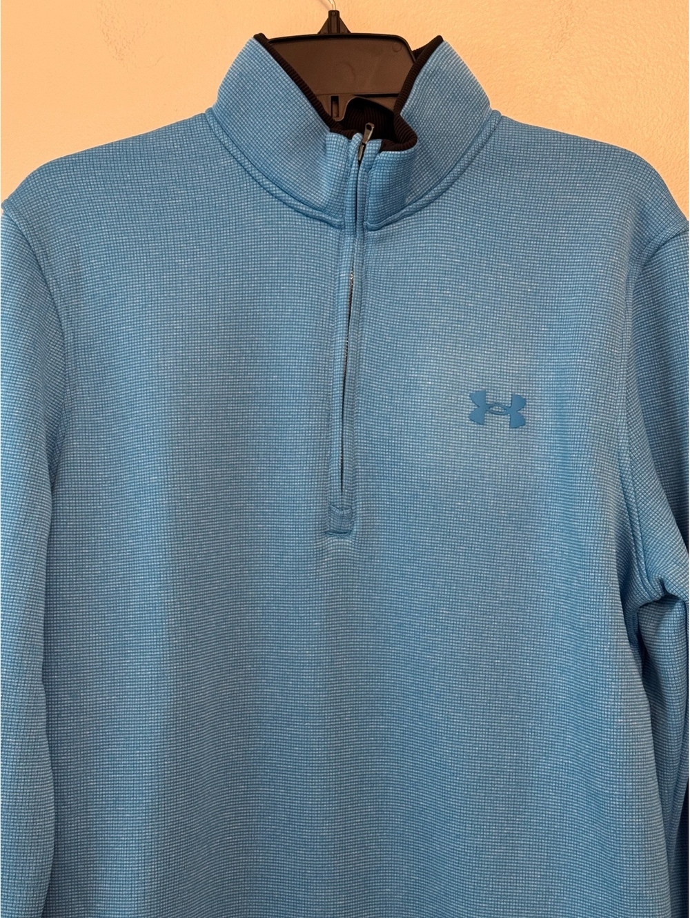 Under Armour ColdGear Loose Fit Blue Half-Zip Pullover Sweatshirt Medium